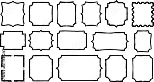 Elegant collection of decorative vintage frames for invitations, logos and designs to add a touch of classic charm and timeless style to your projects