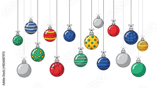 Festive Holiday Ornaments A Collection of Colorful Christmas Decorations for the Season