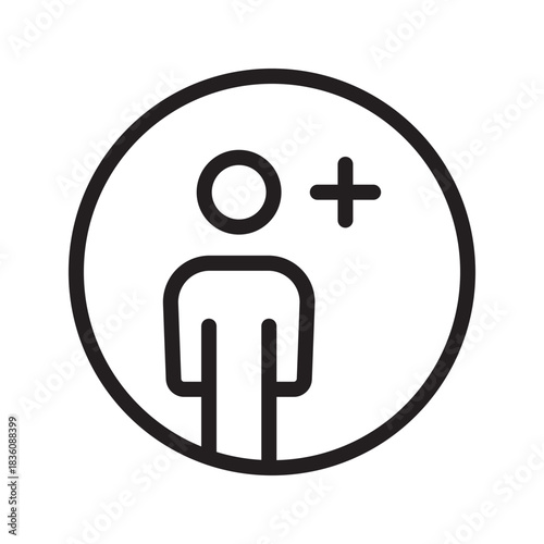 Add User versatile icon set for account creation, user management, team building, and digital onboarding