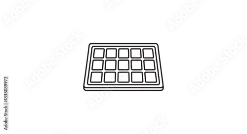 Waffle icon isolated on, vector illustration design