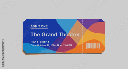 Admit One Ticket for The Grand Theater Event on October 26 2024.