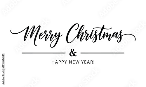 simple black handwritten script delivers a clean minimalist christmas greeting ideal for cards, branding, invitations, and modern festive graphics.
