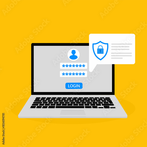 Secure Login Authentication on Laptop