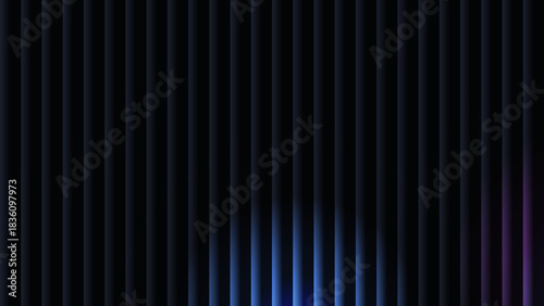 Dark Blue and Purple Abstract Gradient Vector Background with Vertical Geometric Stripes