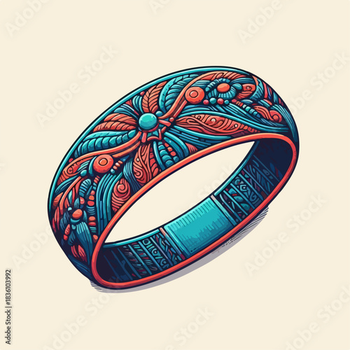 Beautiful abstract headband illustration