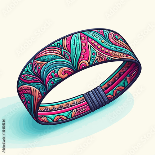 Beautiful abstract headband illustration