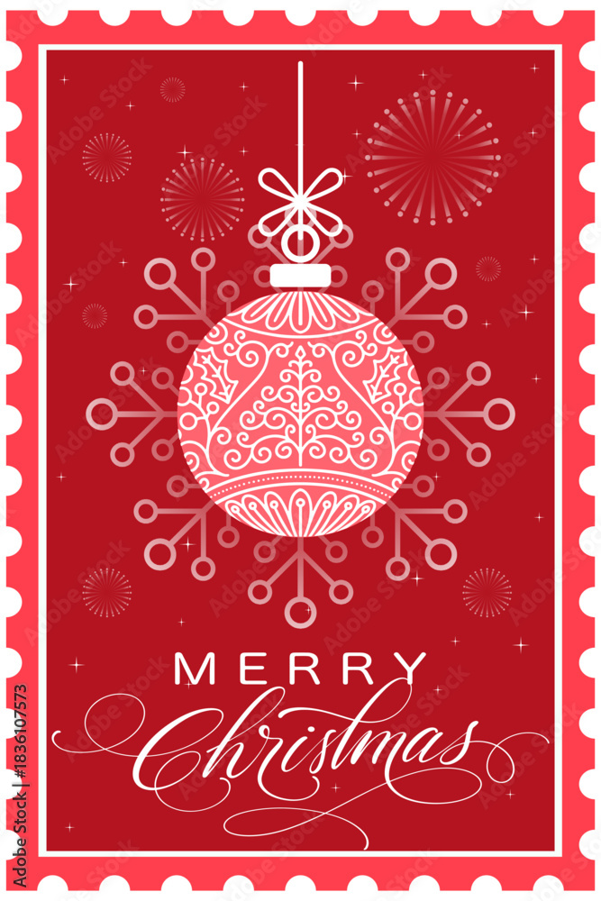 Naklejka premium christmas and holiday greeting card vector eps