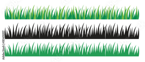grass field banner vector illustration