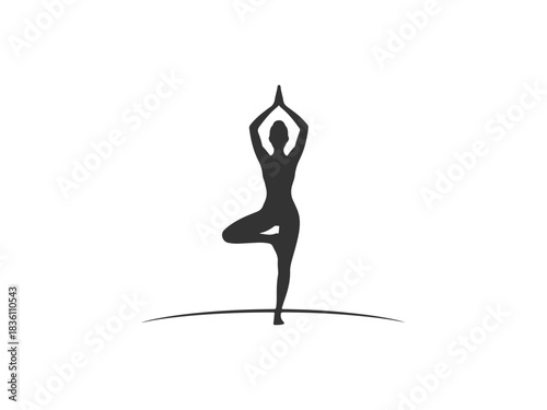 Yoga Fitness Pose Silhouette