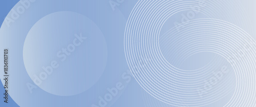 Abstract blue modern background with circle elements. Digital technology concept.