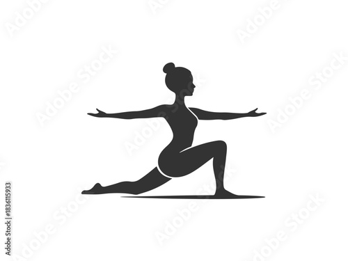 Yoga Fitness Pose Silhouette