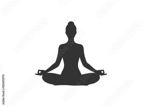Yoga Fitness Pose Silhouette
