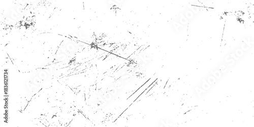 Black and white grunge texture background of ink splat and paint splash on old dirty paper