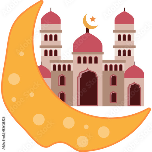 Eid ul Fitr Flat Icon Design