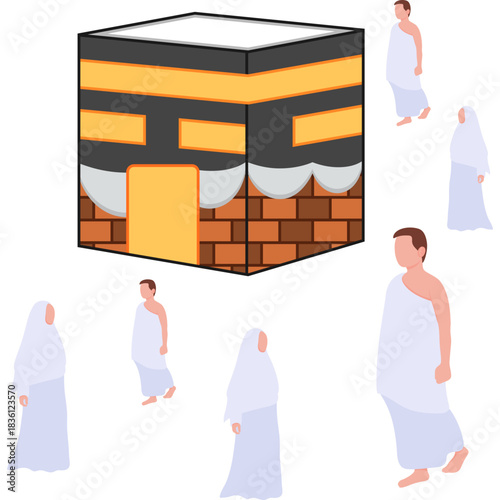 Ihram Flat Icon Design