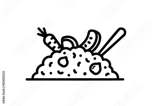 Fresh food bowl with carrots and cucumber, perfect for healthy lifestyle blogs, nutrition guides, and restaurant menus with modern style