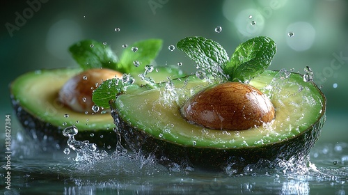 Superbe photo d'avocat et de plat