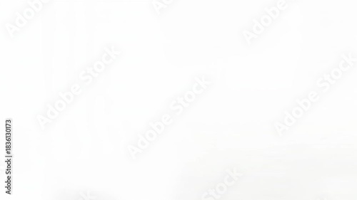 Cute cartoon Santa with glasses and red mittens peeks from side of large white panel on soft background creating playful christmas frame with generous copy space for festive messages