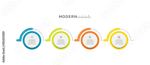 Presentation infographic business template design