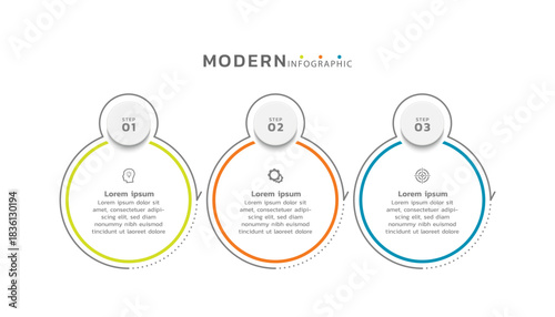 Presentation infographic business template design