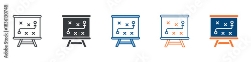 Strategy Icon Set Multiple Style Collection 
