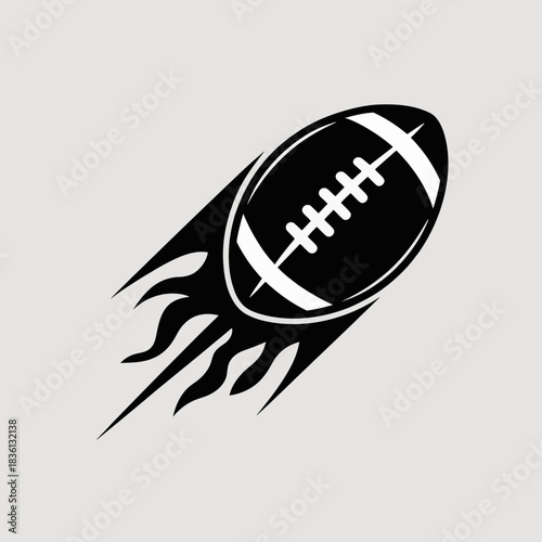 american-football, flaming-football, rugby-ball, football-fire, flying-football, fireball-rugby, sports-icon, touchdown, gridiron, pigskin, nfl-icon, superbowl, football-flames, blazing-ball, speed-fo