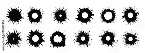  bullet hole silhouette bundle