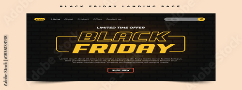 Black Friday Sale landing page Design Template