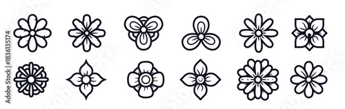 flower clipart vector 