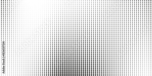 Grunge halftone gradient background. White and black sand wallpaper. Retro pixelated backdrop. Vector graphic design textured template. eps10
