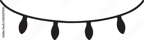 Vintage wooden chair and mirror vector illustration