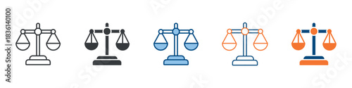 Balance Icon Set Multiple Style Collection 