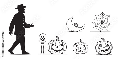halloween pumpkin vector illustration