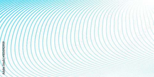 Halftone Background Blue Gradient Transparent Vector Staggered Dots Modern dotted pattern