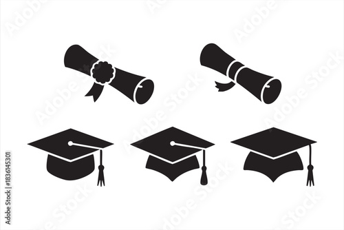 University Graduation Icon Pack for Learning Platforms and Templates