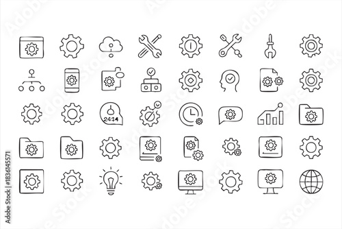Gear and Configuration Vector Set for Software Dashboards
