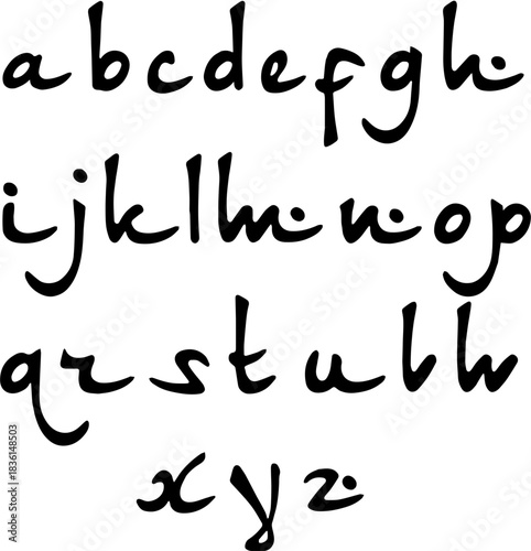 Handwritten Arabic Calligraphy Style Font - Flowing Script Typeface