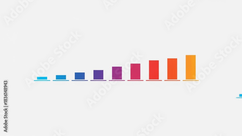 Energy level bars showing ascending power or performance levels in vector design