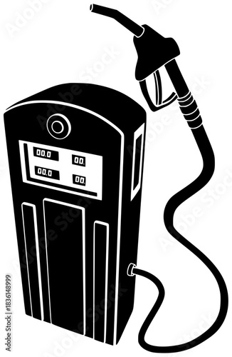 oil illustration gasoline silhouette gas logo fuel icon pump outline diesel energy station power transportation service petroleum refueling petrol shape for vector graphic background