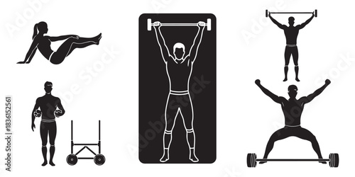 vector illustration of a man doing yoga