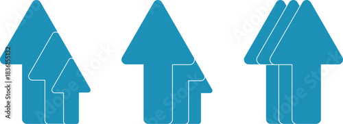 Up arrows, thick arrows, business arrows	