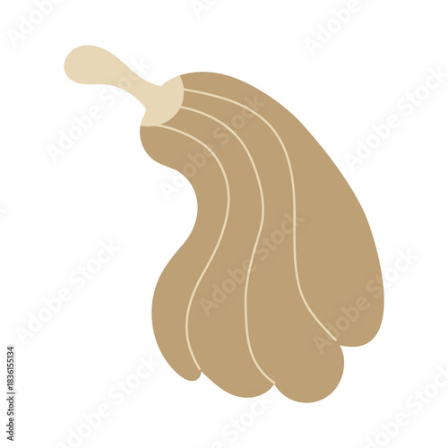 Hand drawn pumpkin doodle. Thanksgiving and Halloween decoration. Vector illustration, flat design