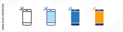 Smartphone Icon Set Multiple Style Collection