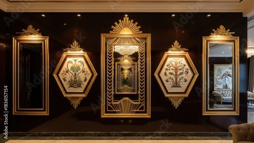 A Luxurious Art Deco Wall Gallery