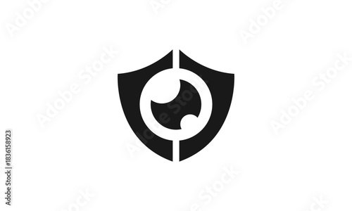 Eye Shield Icon Vector Design, Vision Protection Symbol, Secure Eye Graphic, Safety and Privacy Illustration, Security Shield with Eye Element, Ideal for Cybersecurity, Privacy Tools, Vision Care