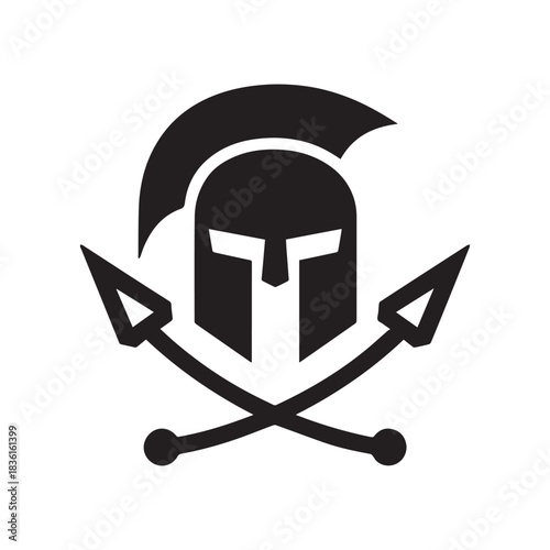 Timeless Spartan Helmet Emblem Crafted for Strong Visual Identity