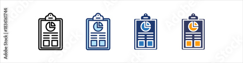 Sheet Icon Set Multiple Style Collection