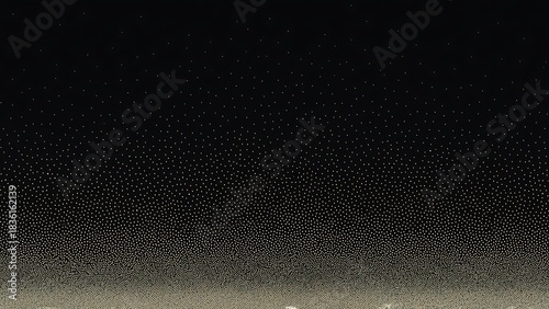 Abstract background featuring a gradient of black to beige with a stippled dot pattern design