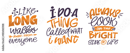 Funny hand drawn doodle lettering quote about motivation and sarcasm. Lettering for t-shirt design, mug print, bag print, clothes fashion. 100% hand drawn vector image.
