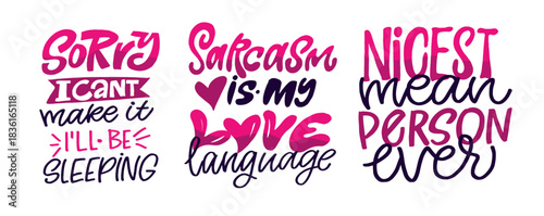 Funny hand drawn doodle lettering quote about motivation and sarcasm. Lettering for t-shirt design, mug print, bag print, clothes fashion. 100% hand drawn vector image.
